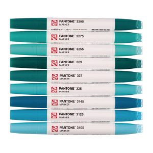 foto di Set Royal Talens Pantone Marker, 9 Tonalità Blu Verde