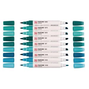 Set Royal Talens Pantone Marker, 9 Tonalità Blu Verde - 2