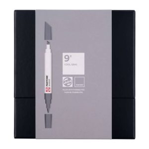 Set Royal Talens Pantone Marker, 9 Tonalità Grigio Freddo - 3
