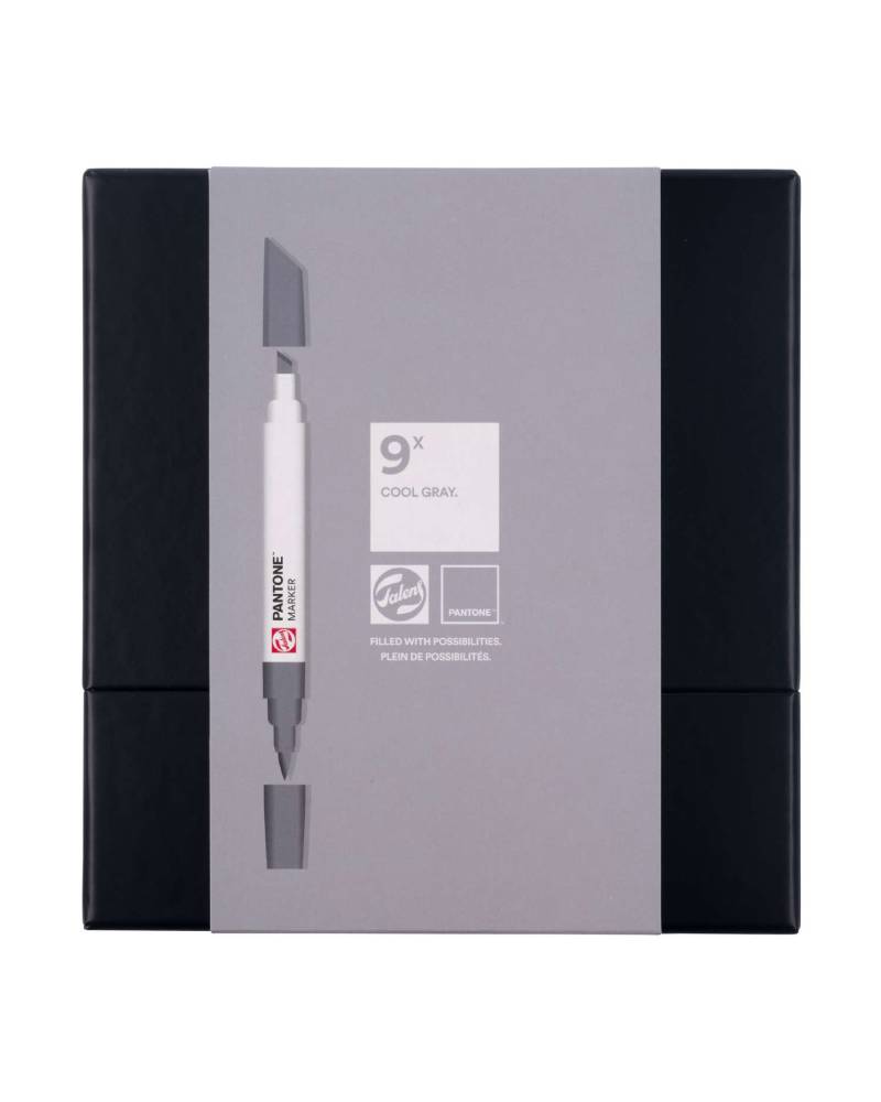 Set Royal Talens Pantone Marker, 9 Tonalità Grigio Freddo - 3