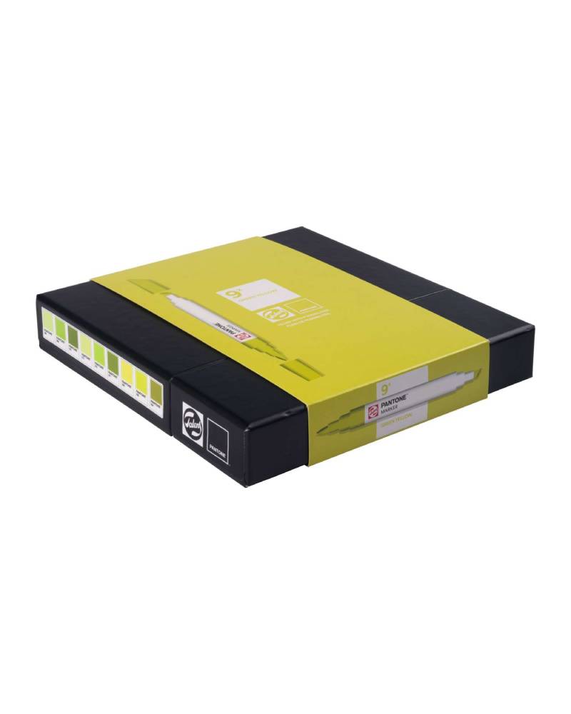 Set Royal Talens Pantone Marker, 9 Tonalità Verde Giallo - 1
