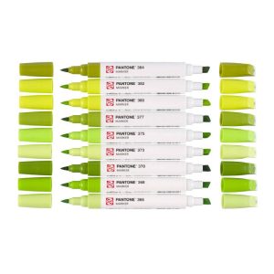 Set Royal Talens Pantone Marker, 9 Tonalità Verde Giallo - 2