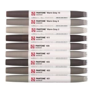 foto di Set Royal Talens Pantone Marker, 9 tonalità grigio caldo