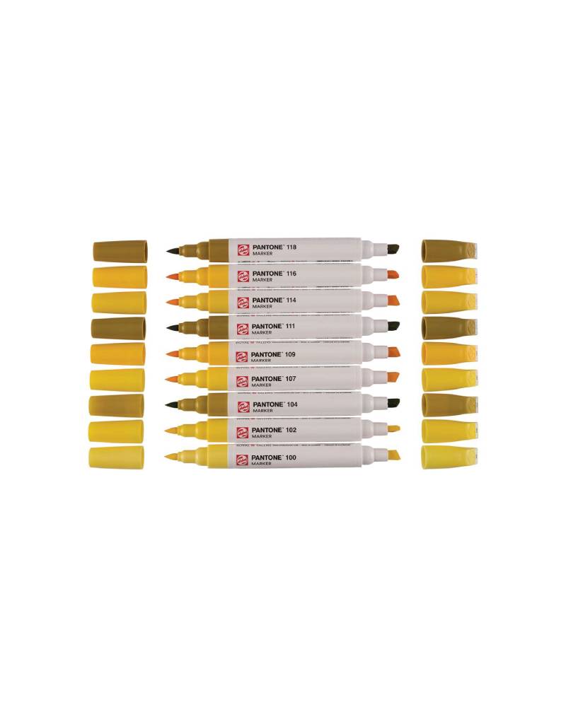 Set Royal Talens Pantone Marker, 9 Tonalità Giallo - 4