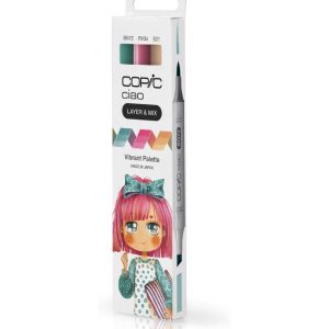 Copic Ciao Marker Set Vibrant Palette, 3 Colori Vibranti - 3