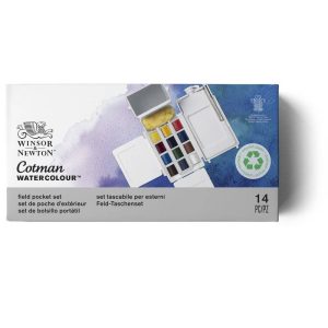 foto di Acquerelli Cotman Winsor & Newton Field Set - 14pz