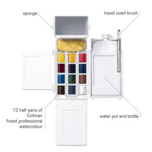 Acquerelli Cotman Winsor & Newton Field Set – 14pz - 5
