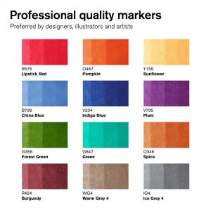 Set 12 Pennarelli Promarker Winsor & Newton – Toni Tattoo - 1