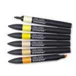 Set 6 Pennarelli Promarker Winsor & Newton - Toni Gialli