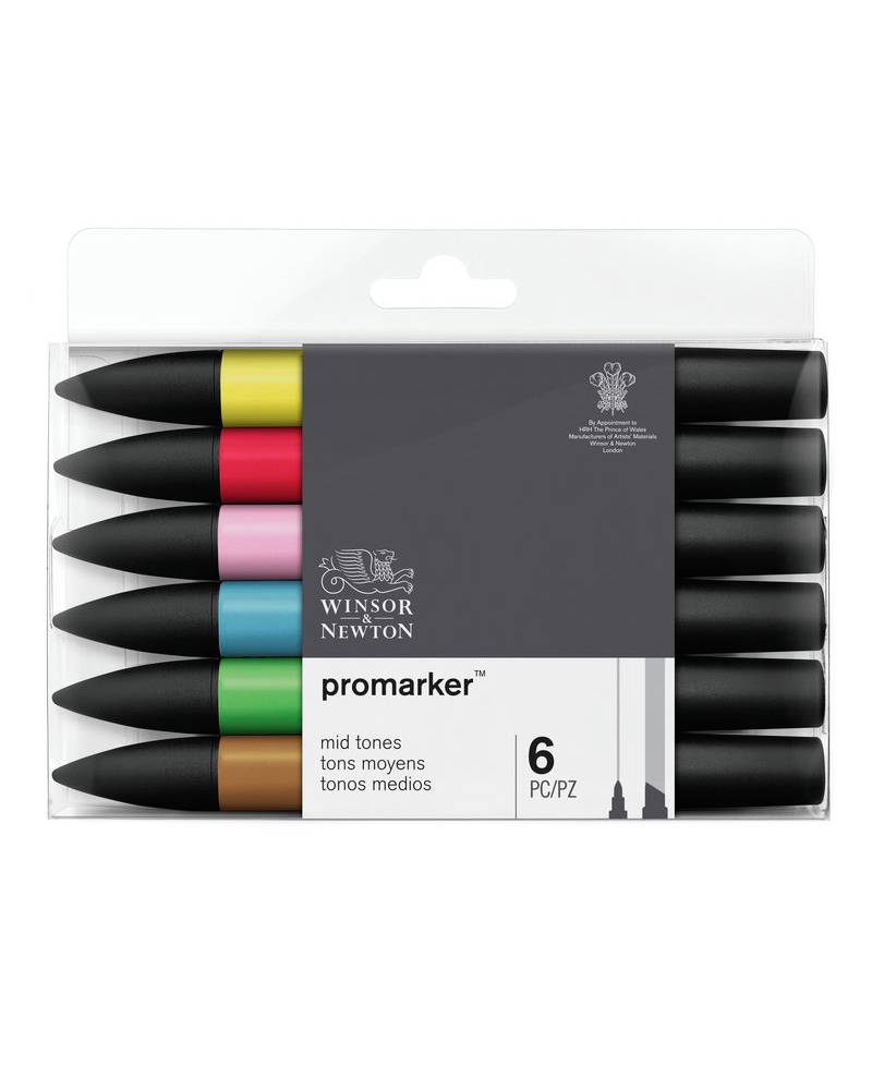 Set 6 Pennarelli Promarker Winsor & Newton – Toni Medi - 1