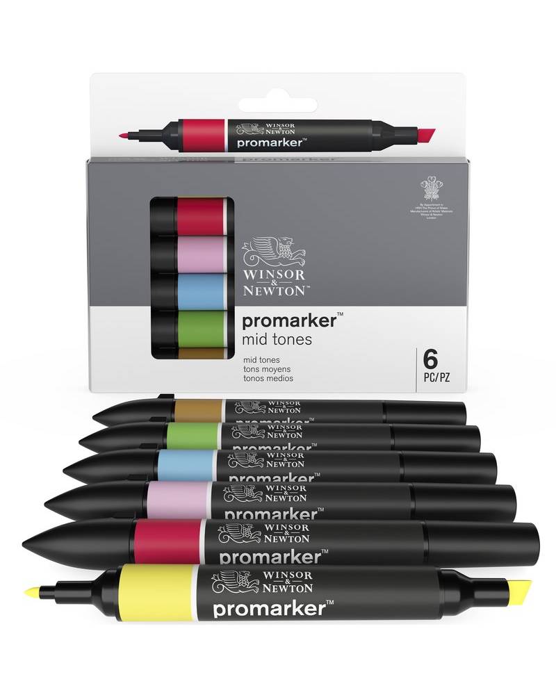 Set 6 Pennarelli Promarker Winsor & Newton – Toni Medi - 2