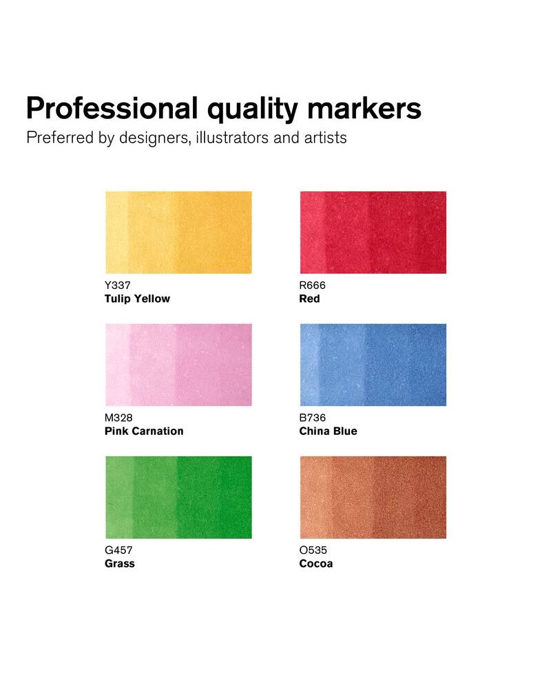 Set 6 Pennarelli Promarker Winsor & Newton – Toni Medi - 3