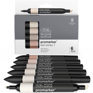 Set 6 Pennarelli Promarker Winsor & Newton Colori, Toni Carne 1 - 2