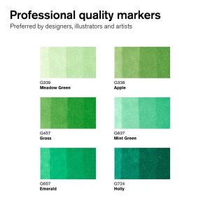 Set 6 Pennarelli Promarker Winsor & Newton – Toni Verdi - 3