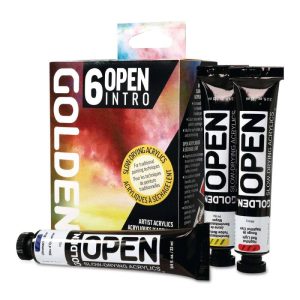 SET COLORI ACRILICI GOLDEN – OPEN Introductory Set 6 Tubetti + Diluente - 3