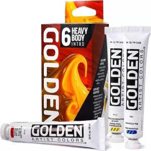 foto di SET COLORI ACRILICI GOLDEN Heavy Body – Introductory Set 6 Tubetti