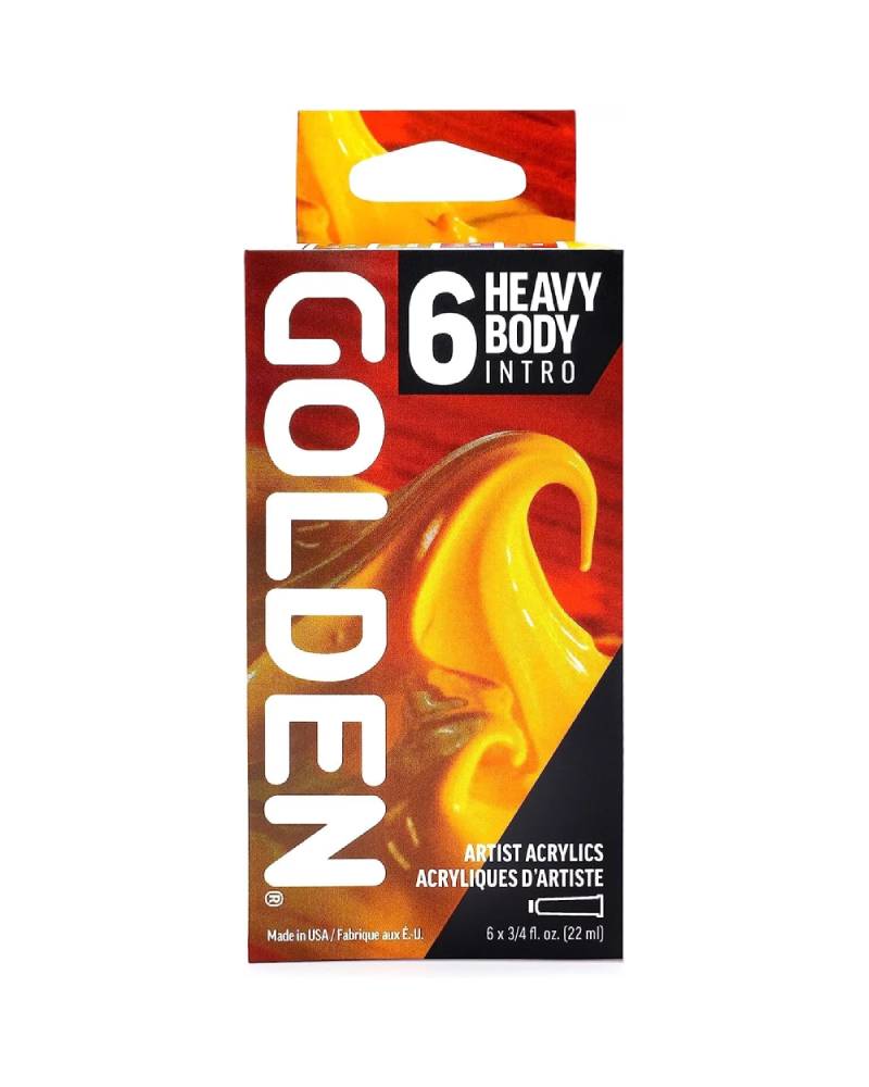 SET COLORI ACRILICI GOLDEN Heavy Body – Introductory Set 6 Tubetti - 3