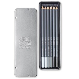 foto di Set 6 Matite Carboncino Winsor & Newton Astuccio con Matite
