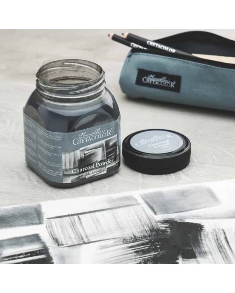 Cretacolor Carboncino in Polvere – Barattolo da 175g - 2