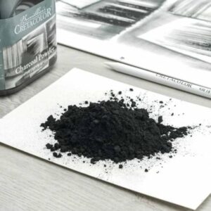 Cretacolor Carboncino in Polvere – Barattolo da 175g - 1