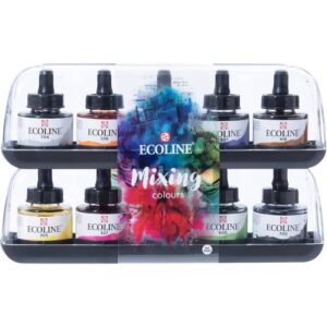 FOTO DI Set acquerelli liquidi Ecoline – 10 x 30 ml
