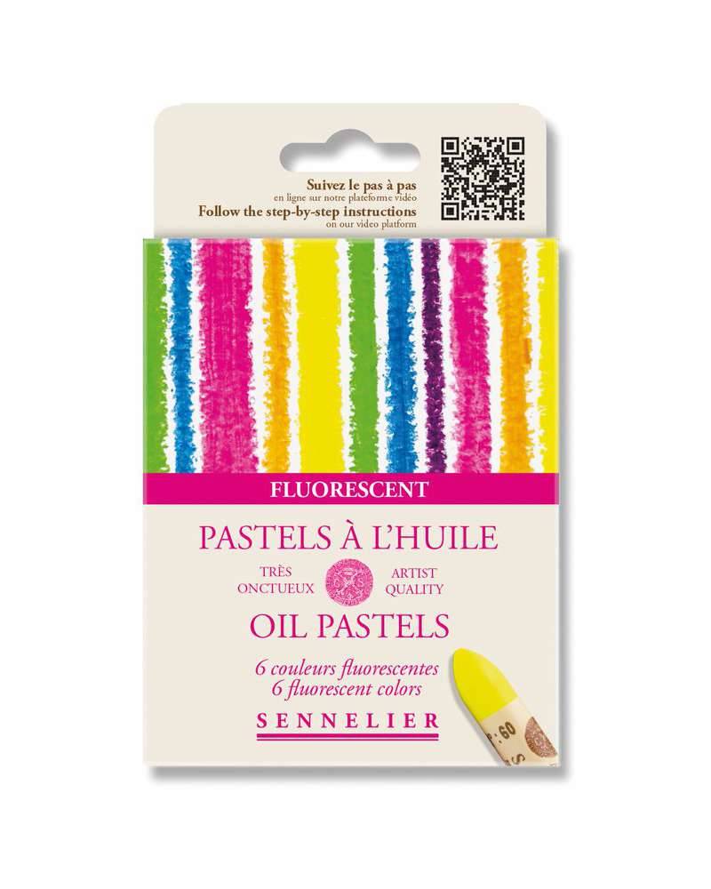 FOTO DI Set Pastelli ad Olio Sennelier Fluorescenti – 6 Colori Luminosi