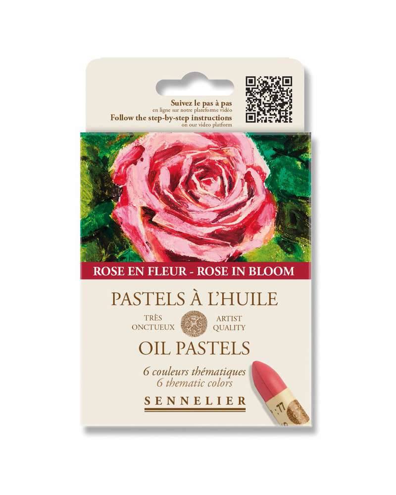 FOTO DI Set Pastelli ad Olio Sennelier – 6 colori floreali selezionati