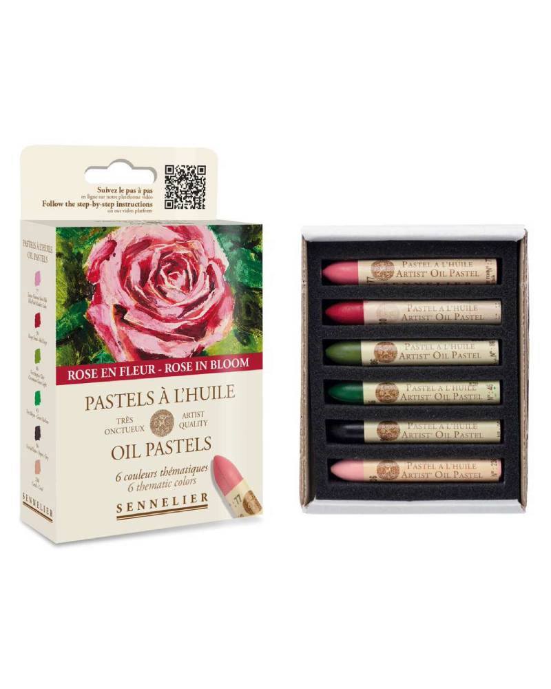 Set Pastelli ad Olio Sennelier – 6 colori floreali selezionati