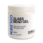 Golden Glass Bead Gel, Gel Acrilico con Microsfere di Vetro