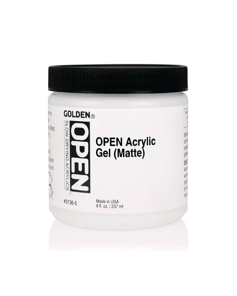 foto di Golden OPEN Gel Acrilico Opaco 237 ml – Medium Opaco per Pittura Artistica