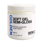 Golden Soft Gel Semi-Gloss, Gel Acrilico Semilucido Morbido
