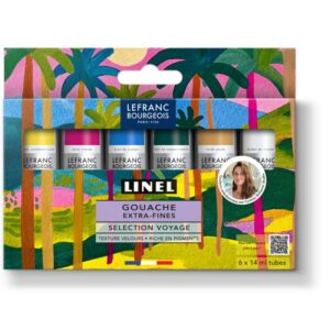 Lefranc Bourgeois Set Gouache Fantasy Linel – Palette da 6 Colori - 1