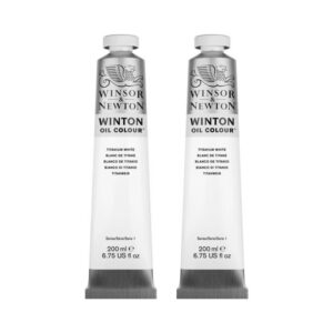 FOTO DI Winsor e Newton colori ad olio set – Winton Bianco di Titanio 2x200 ml