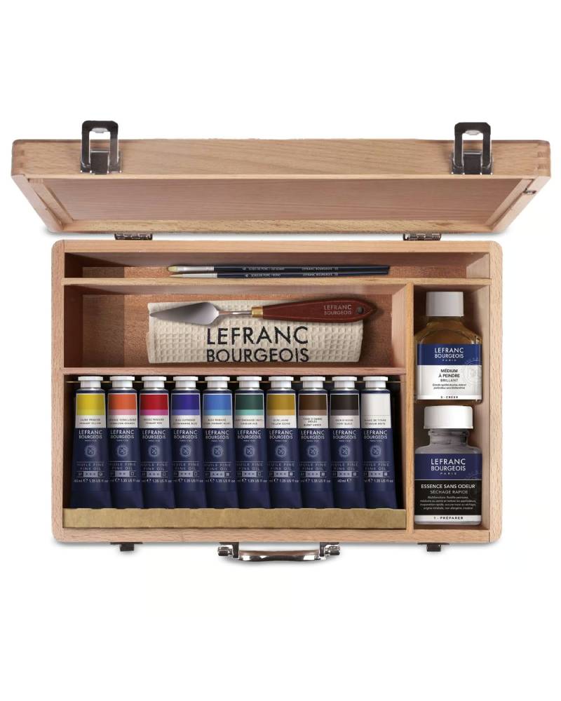 Lefranc & Bourgeois Set da 15 pezzi per pittura a olio in legno - 3