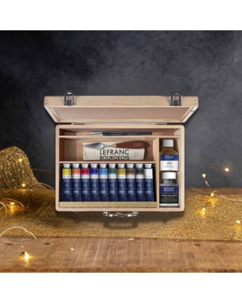 Lefranc & Bourgeois Set da 15 pezzi per pittura a olio in legno - 2