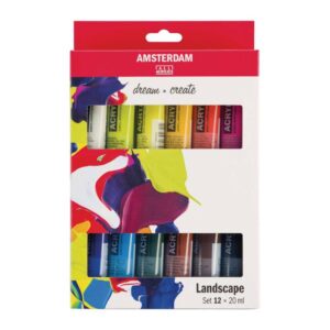 Set Colori Acrilici Amsterdam – 12 Tubi da 20 ml Paesaggi Urbani - 1