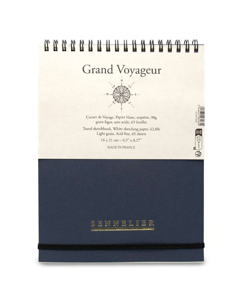 FOTO DI Sketchbook Sennelier Grand Voyageur – Carnet Aquarelle a Spirale
