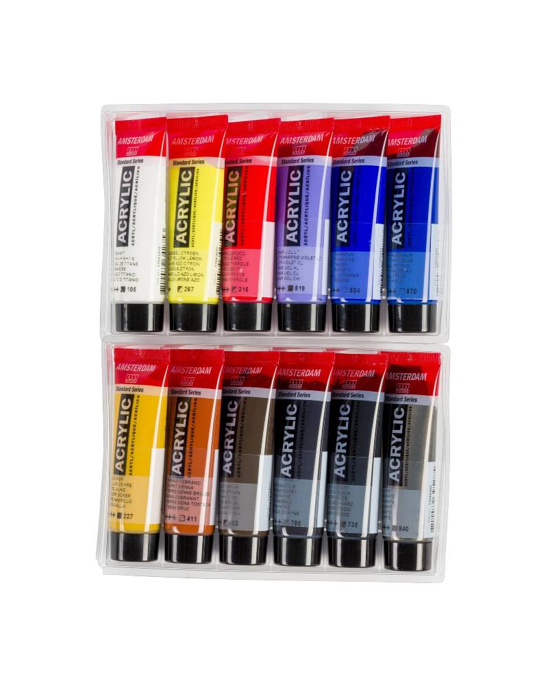 Set Colori Acrilici Amsterdam – 12 Tubi da 20 ml Paesaggi Urbani - 1
