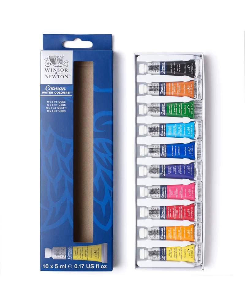 Cotman Watercolour Winsor & Newton – Set 10 x 5 ml - 3