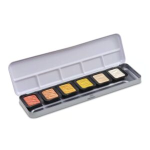 Set Acquerelli Perlati Metallizzati – Finetec - 1
