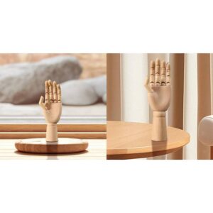 Mano snodabile in legno per disegno artistico – Mano Destra Uomo 30 cm - 2