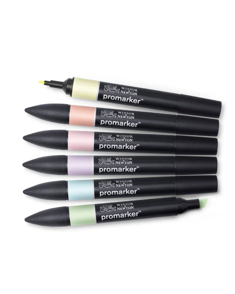 Set 6 Pennarelli Promarker Winsor & Newton Tonalità Pastello - 2
