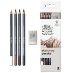 Matite Schizzo Studio Winsor & Newton – 4 Matite + Gomma