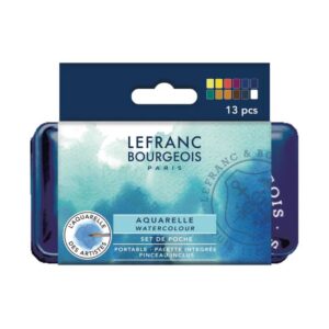 Set Acquerelli Portatile da 12 Mezzi Godet – LeFranc Bourgeois - 1