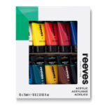 Confenzione colori acrilici 10 tubi da 75 Ml – Reeves