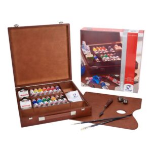 Foto_Di_Valigetta_Legno_Acrilici_14×40ml_e_Accessori_Talens_B