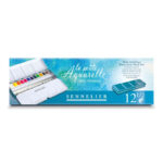 Scatola in Metallo La Petite Aquarelle 12 mezzi godet - Sennelier