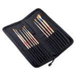 Set Pennelli Olio e Acrilico Professionali 10 Pennelli