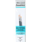 Set 3 Pennelli Winsor & Newton Foundation per Acquerello